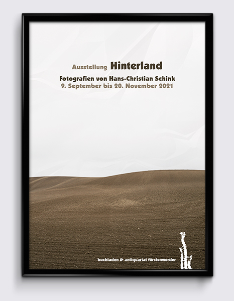 Ausstellungsplakat: Hinterland–Fotografien von Hans-Christian Schink