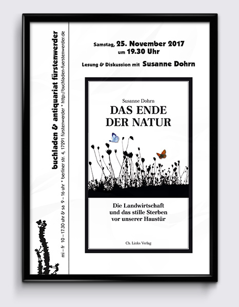 Veranstaltungsplakat: Lesung mit Susanne Dohrn